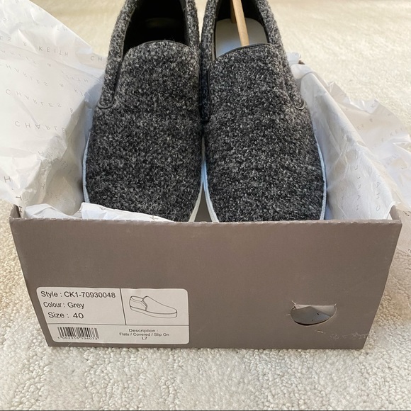 Charles & Keith Grey Slip-on Sneakers (Brand New) - Picture 2 of 4